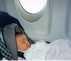 First plane ride at 2 months
