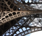 Closeup of Eiffel tower