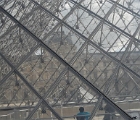 Louvre through pyramid
