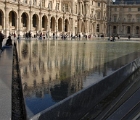 Louvre courtyard fountain