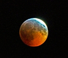 Red wolf moon at eclipse  Eclipsing moon
