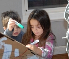 Artist and assistant