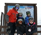 Eliza and Henry in ski school