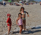 Beach posing