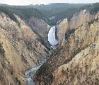 Yellowstone river in canyon