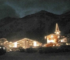 Teton Village at night